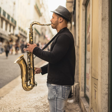 Saxaphone player